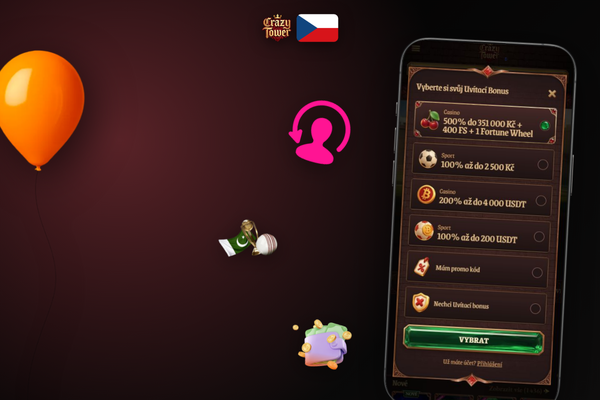 Aktivace dvoufaktorového ověření po registraci pro bezpečný účet Crazytower Casino