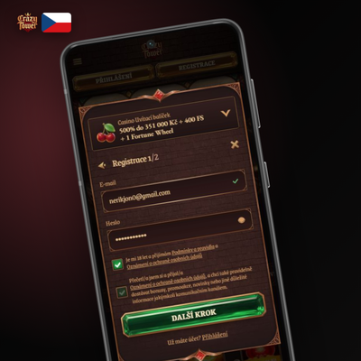 Crazytower Casino se zaregistrujte rychle přes účet na sociální síti
