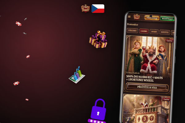 Detail pole pro zadání promo kódu SPINCZ7 v registraci Crazytower Casino
